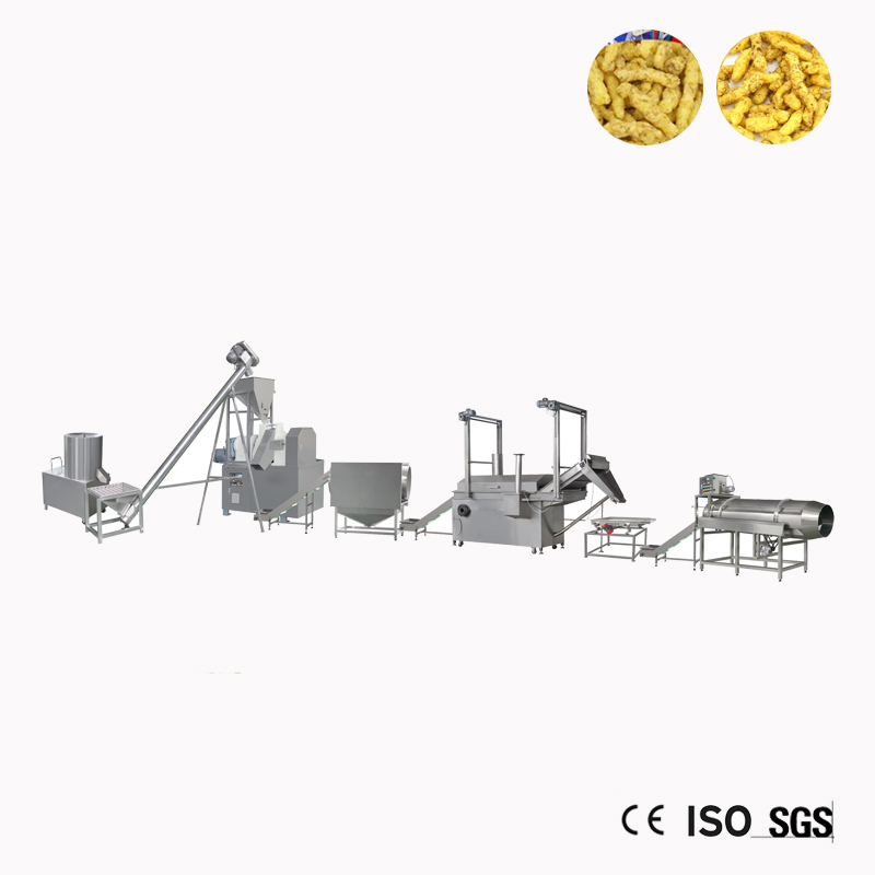 crunchy cheetos puffs production line